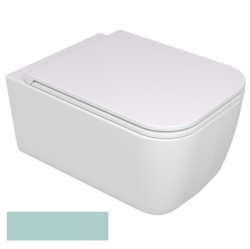 GSG Подвесной унитаз, безободковый Brio BRWCSO025, цвет: бирюзовый матовый 