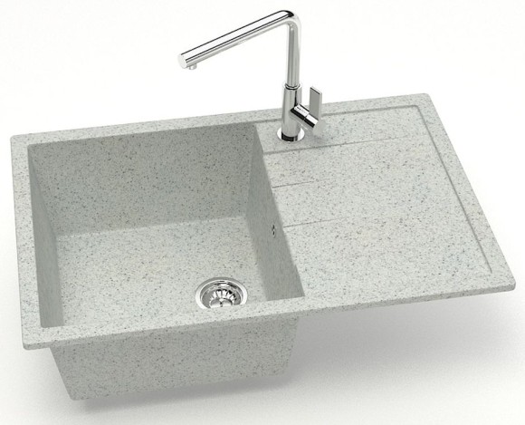 Azario Кухонная мойка Vision 750x505x218 искусственный мрамор, светло серая Vision арт. CS00078341 Azario Кухонная мойка Vision 750x505x218 искусственный мрамор, светло серая Vision арт. CS00078341