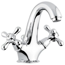 Emmevi смеситель с донным клапаном для раковины, Deco Classic арт. 12013/BC Emmevi смеситель с донным клапаном для раковины, Deco Classic арт. 12013/BC