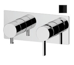 Remer Смеситель для ванны и душа Metrica MC93ZCFP скрытого монтажа, черный глянец Remer Смеситель для ванны и душа Metrica MC93ZCFP скрытого монтажа, черный глянец