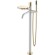 Boheme смеситель напольный white diamond gold, Stick арт. 129-WG