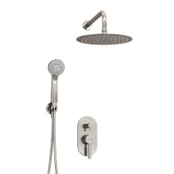 WasserKRAFT Встраиваемый комплект для душа с верхней душевой насадкой и лейкой a16421 wern 4200 цвет: никель WasserKRAFT Встраиваемый комплект для душа с верхней душевой насадкой и лейкой a16421 wern 4200 цвет: никель