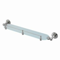 WasserKRAFT Полка стеклянная с бортиком ammer k-7044 цвет: никель WasserKRAFT Полка стеклянная с бортиком ammer k-7044 цвет: никель