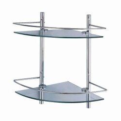 WasserKRAFT Полка стеклянная двойная k-3122 цвет: хром WasserKRAFT Полка стеклянная двойная k-3122 цвет: хром