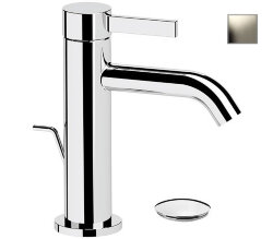 Remer Смеситель для раковины однорычажный Metrica MC10XV с автоматическим донным клапаном, сталь глянцевый Remer Смеситель для раковины однорычажный Metrica MC10XV с автоматическим донным клапаном, сталь глянцевый