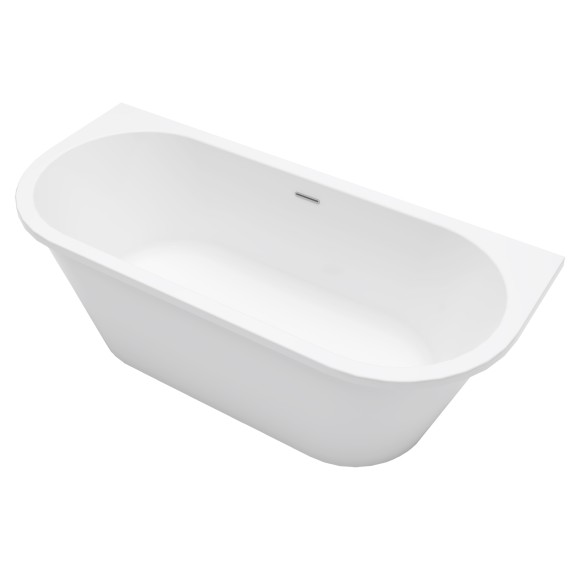 Azario Акриловая ванна 1700x750x580 пристенная, Elcon - ELC17075
