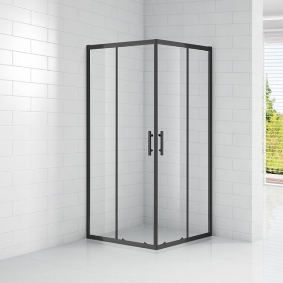 Cezares Душевой уголок ECO Черный - ECO-O-A-2-90-C-NERO