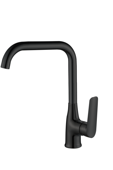 Смеситель для кухни Г-излив Esko Lagos Black, черный арт. LG06B