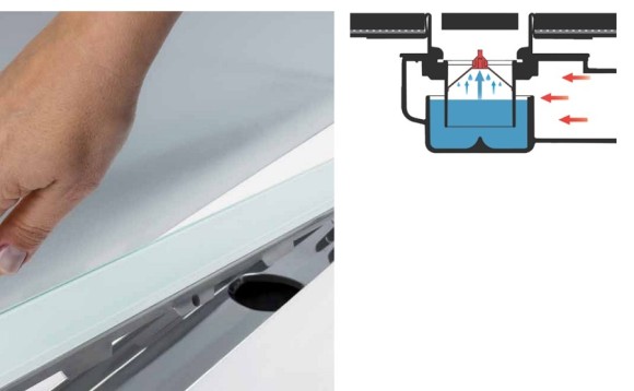 TECE Погружной стакан 45 мм с мембраной для сифона 650000 drainline 660016