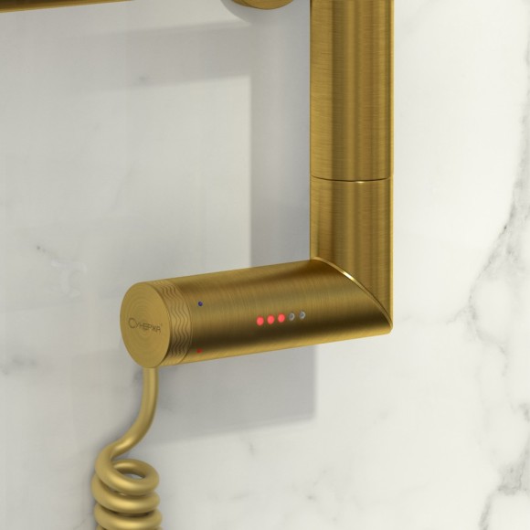 Электрический полотенцесушитель Галант 2.0 800х400 МЭМ правый (состаренная латунь) Сунержа арт. 051-5201-8040