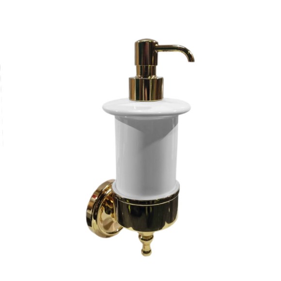 Tiffany World подвесной дозатор, керамический (белый), Bristol, (белый), цвет держателя: светлое золото TWBR108gold