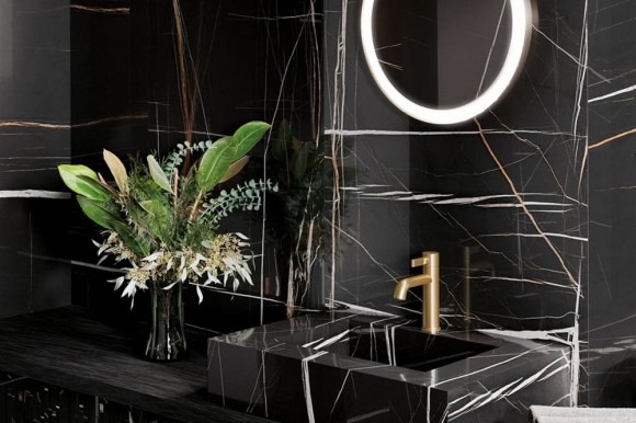 Керамогранит Sahara Noir Lux 80x80 Charme deluxe, Italon под мрамор - 610015000513