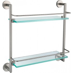 Allen Brau Стеклянная полка Priority, никель брашированный - 6.31015-BN Allen Brau Стеклянная полка Priority, никель брашированный - 6.31015-BN