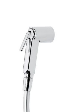 Emmevi круглая лейка гигиенического душа с держателем abs и шлангом из пвх, хром арт. 172/CR