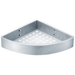 Azario Полка угловая одноэтажная подвесная, хром матовый, Rina арт. AZ-833 Azario Полка угловая одноэтажная подвесная, хром матовый, Rina арт. AZ-833