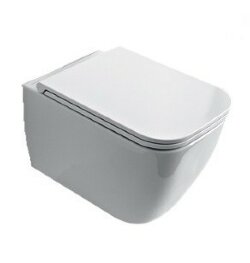 Scarabeo Унитаз подвесной, безободковый, цвет белый с антибактериальным и грязеотталкивающим покрытием BIOKER, Teorema 2.0 арт. 5126/CL BK