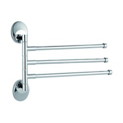 Держатель для полотенец тройной, поворотный 400 мм, Haiba, хром арт. HB1613 Держатель для полотенец тройной, поворотный 400 мм, Haiba, хром арт. HB1613
