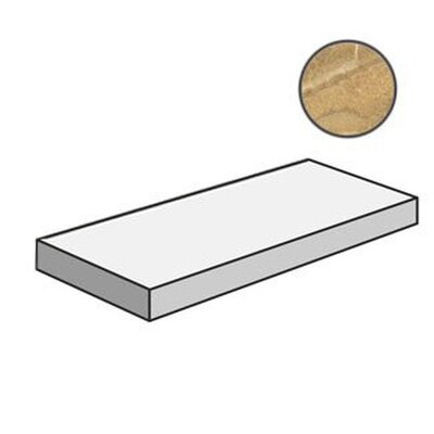 Italon Угловая ступень правая Sur. Onice Miele Scal Ang DX Lux 33x120/Серфейс Ониче Миэле Люкс, под бетон, цемент, камень Surface - 620070001037