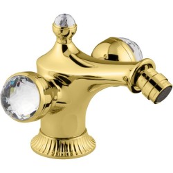 Emmevi смеситель для биде, большие прозрачные кристаллы, The One, золото арт. 98004VSW/OR Emmevi смеситель для биде, большие прозрачные кристаллы, The One, золото арт. 98004VSW/OR