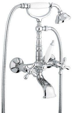 Emmevi смеситель с ручным душем для ванной, Deco Classic, хром арт. 12611/CR Emmevi смеситель с ручным душем для ванной, Deco Classic, хром арт. 12611/CR