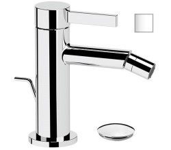 Remer Смеситель для биде Metrica MC20BO однорычажный с донным клапана, белый матовый Remer Смеситель для биде Metrica MC20BO однорычажный с донным клапана, белый матовый