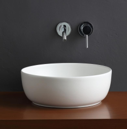 Scarabeo Раковина накладная, без перелива, без отверстий, цвет белый матовый, Glam арт. 1807 41