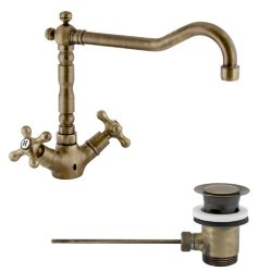 Remer Смеситель для раковины (бронза) Liberty 13ALIVO