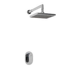 WasserKRAFT Встраиваемый комплект для душа с верхней душевой насадкой a12028 donau 5300 цвет: хром