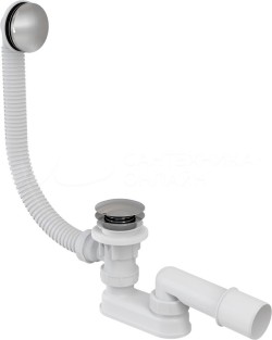 Alcaplast Слив-перелив click-clack хром/белый, хром арт. A504KM