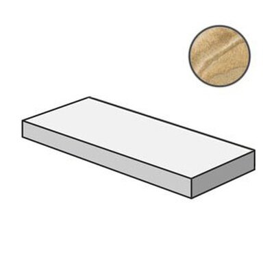 Italon Угловая ступень левая Sur. Onice Miele Scal Ang SX Lux 33x120/Серфейс Ониче Миэле Люкс, под бетон, цемент, камень Surface - 620070001040
