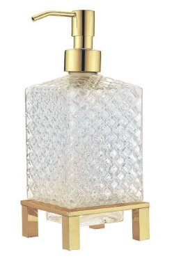 Boheme Дозатор для жидкого мыла латунь, стекло, золото Без коллекции арт. 10225
