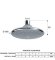 Remer Душевая головка d160 мм 354PL, цвет: хром