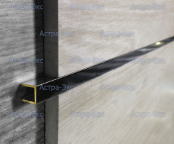 Декоративная вставка из хромированной латуни 10х10х10 мм арт. PU  OС