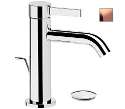 Remer Смеситель для раковины однорычажный Metrica MC10RP с автоматическим донным клапаном, медь матовый Remer Смеситель для раковины однорычажный Metrica MC10RP с автоматическим донным клапаном, медь матовый