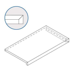 Italon Ступень X2 Grigio Scalino Ang. Dx 33x60, под бетон, цемент, камень Skyfall x2 - 620070001563