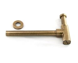 Remer Литой сифон для раковины и биде 965114VO, цвет: бронза