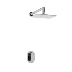 WasserKRAFT Встраиваемый комплект для душа с верхней душевой насадкой a12031 donau 5300 цвет: хром