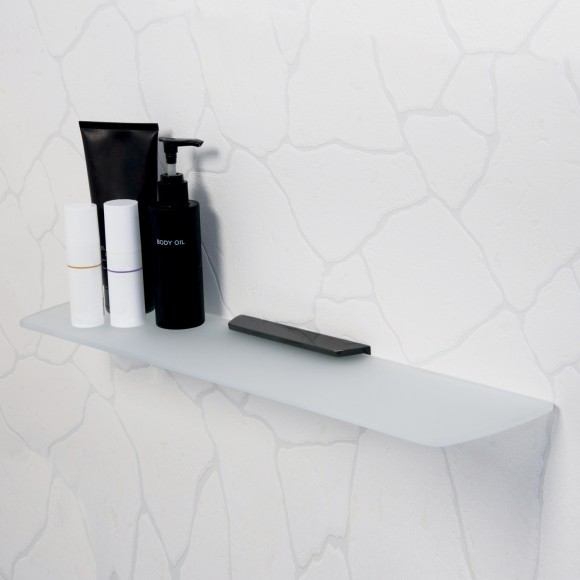 WasserKRAFT Полка стеклянная glan k-5124 цвет: черный