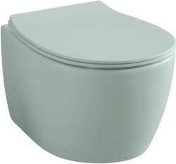 Allen Brau Унитаз подвесной, безободковый, Fantasy Зеленый арт. 4.11004.MT