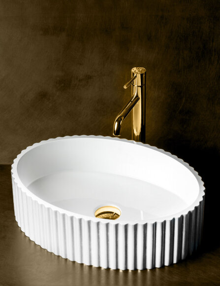 Boheme Раковина рифл 500x350x140мм Canale арт. 878-W
