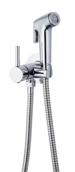 AQG Комплект гигиенического душа со смесителем на холодную и горячую воду, FLIX, хром арт. 34FLI0010120