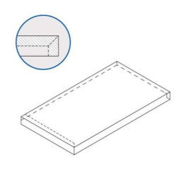 Italon Ступень X2 Grigio Scalino Ang. Sx 33x60, под бетон, цемент, камень Skyfall x2 - 620070001564