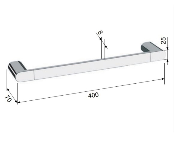 Remer Держатель для полотенца 400 мм Lounge LN40RL, цвет: медь Remer Держатель для полотенца 400 мм Lounge LN40RL, цвет: медь