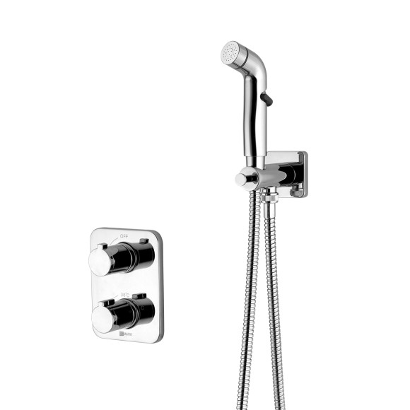 Термостат с гигиеническим душем, встраиваемый Lemark Yeti, хром арт. LM7820C