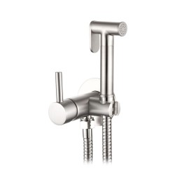 AQG Комплект гигиенического душа со смесителем на холодную и горячую воду, TAUS, никель сатин арт. 34TAU0011120