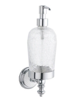 Boheme Дозатор жидкого мыла латунь, стекло, хром Vogue арт. 10147 Boheme Дозатор жидкого мыла латунь, стекло, хром Vogue арт. 10147