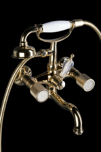 Boheme Смеситель для ванны золото Royal cristal арт. 293-Royal/CRST
