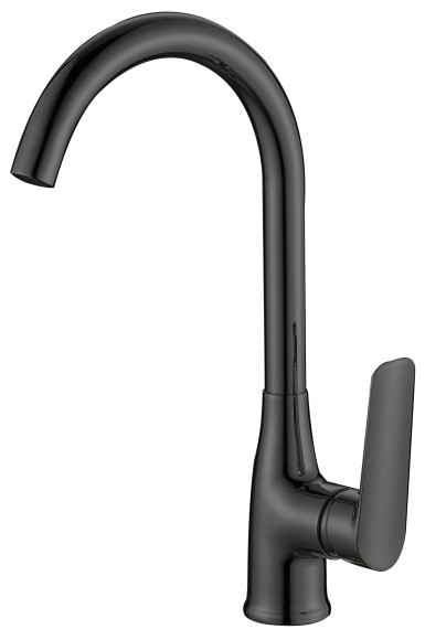 Смеситель для кухни R-излив Esko Lagos Black, черный арт. LG519B