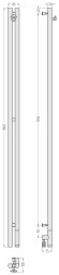 Электрический полотенцесушитель Нюанс 3.0 1800 правый (состаренная латунь) Сунержа арт. 051-5843-1853