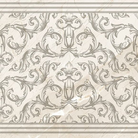 Pamesa Керамогранит Dec. Cenefa Cromato Crema Rect. 60x60, орнамент арт. ПП-00020128